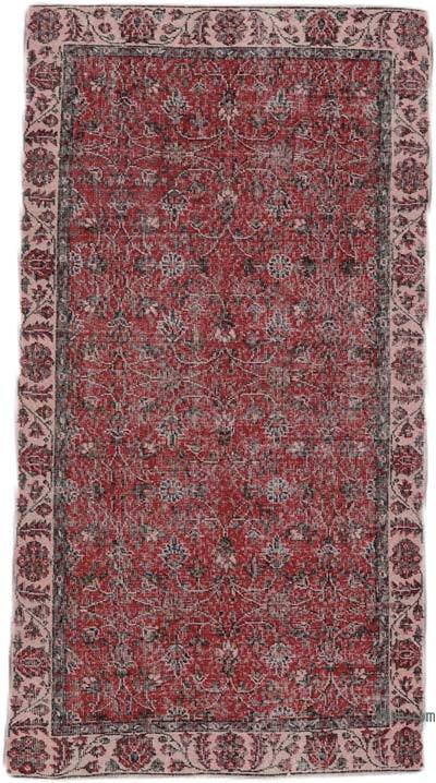 El Dokuma Vintage Halı - 108 cm x 202 cm