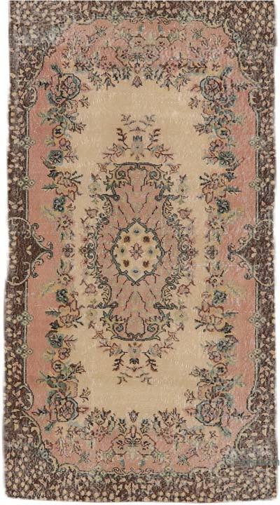 Alfombra Vintage Turca Anudada a Mano - 114 cm x 205 cm