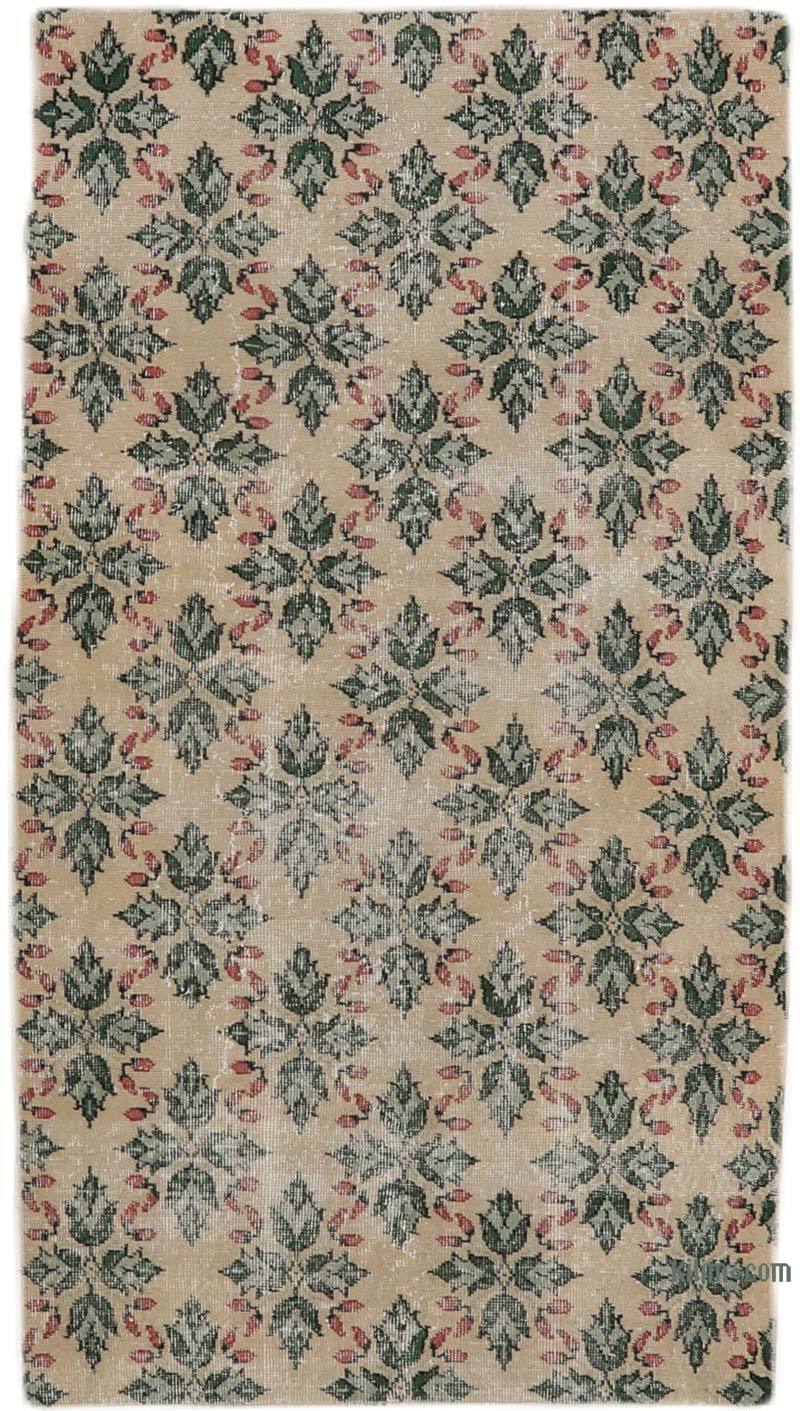 Alfombra Vintage Turca Anudada a Mano - 109 cm x 195 cm - K0065786