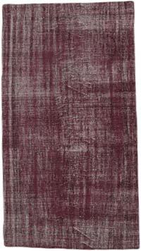 Over-dyed Vintage Hand-Knotted Turkish Rug - 4' 8" x 8' 6" (56" x 102")