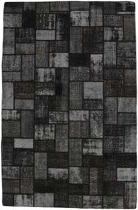 Patchwork Hand-Knotted Turkish Rug - 6' 5" x 9' 9" (77" x 117")