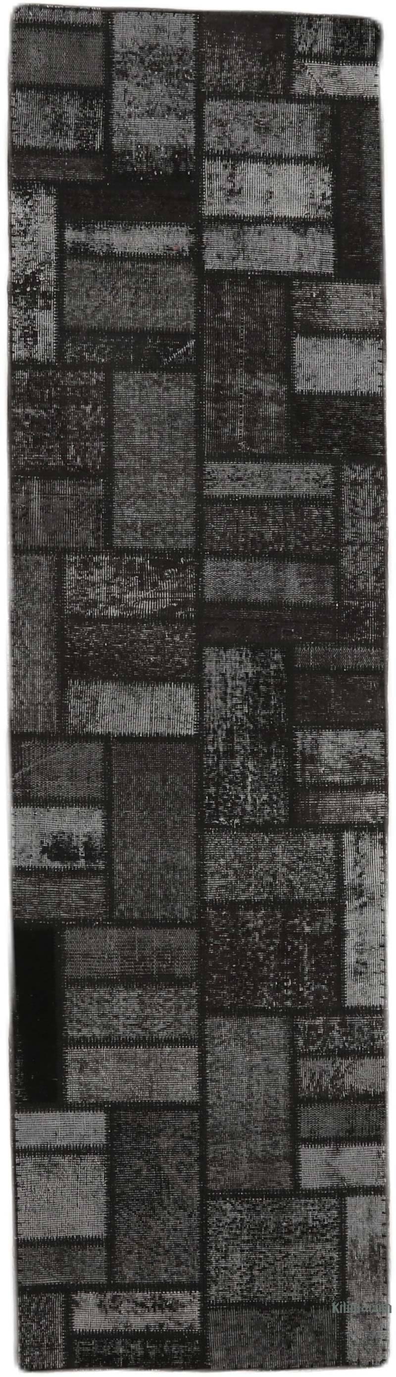 Boyalı Patchwork Halı - 81 cm x 300 cm - K0065795