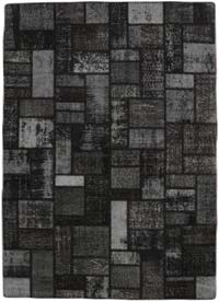 Patchwork Hand-Knotted Turkish Rug - 5' 8" x 7' 10" (68" x 94")