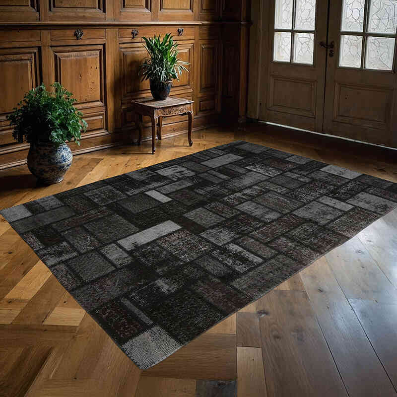 Patchwork El Dokuma Halı - 172 cm x 238 cm - K0065800