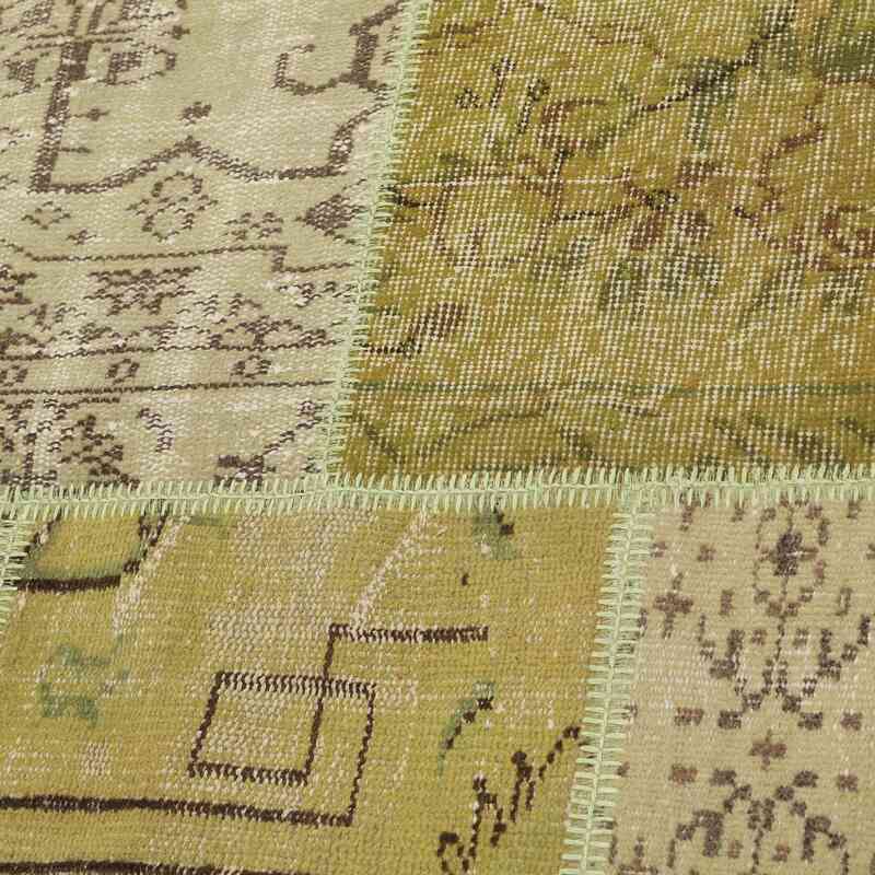 Patchwork Hand-Knotted Turkish Rug - 5' 6" x 7' 10" (66" x 94") - K0065801