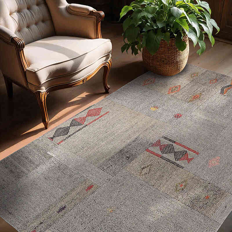 Patchwork Kilim - 150 cm x 206 cm - K0065802