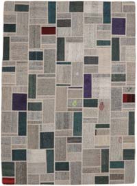 Alfombra Kilim de Retazos - 206 cm x 294 cm