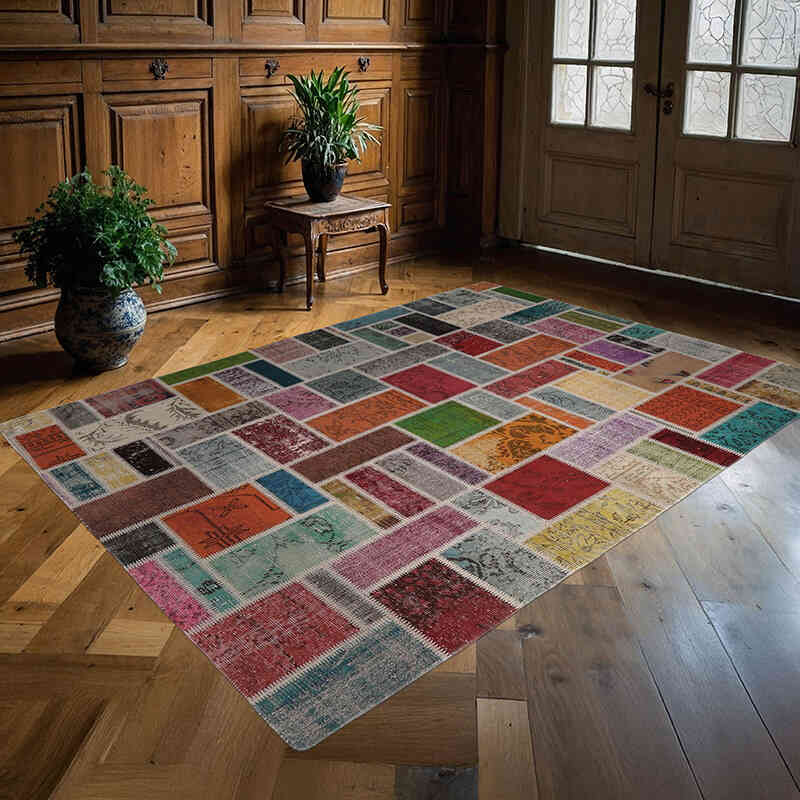 Alfombra Turca de Retazos - 172 cm x 236 cm - K0065807