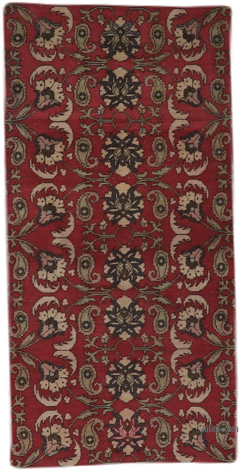 Alfombra Vintage Turca Anudada a Mano - 97 cm x 194 cm - K0065818