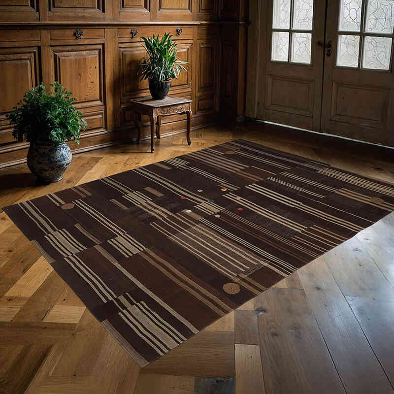 Alfombra Kilim de Retazos - 168 cm x 230 cm - K0065821