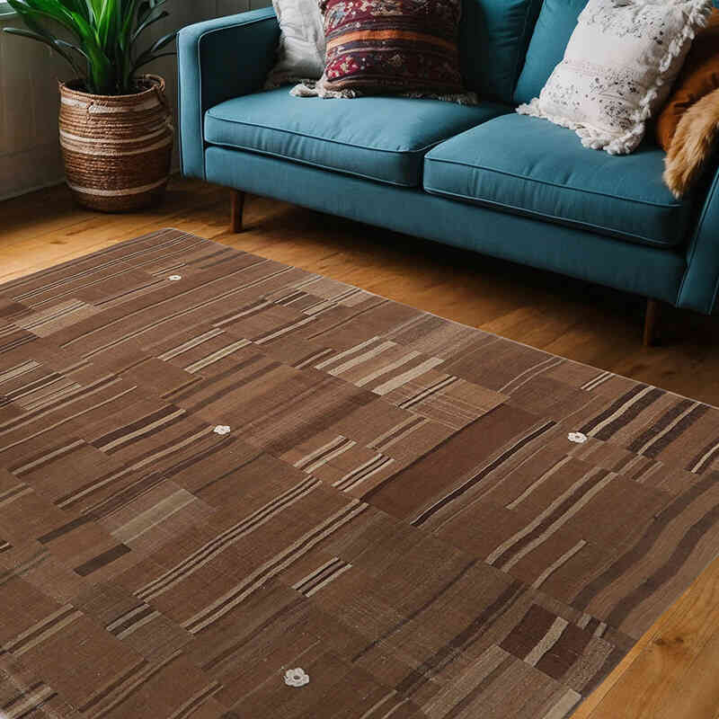 Alfombra Kilim de Retazos - 150 cm x 200 cm - K0065836