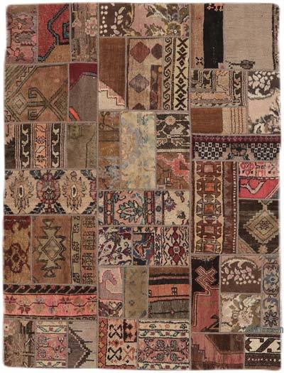 Patchwork El Dokuma Halı - 146 cm x 193 cm