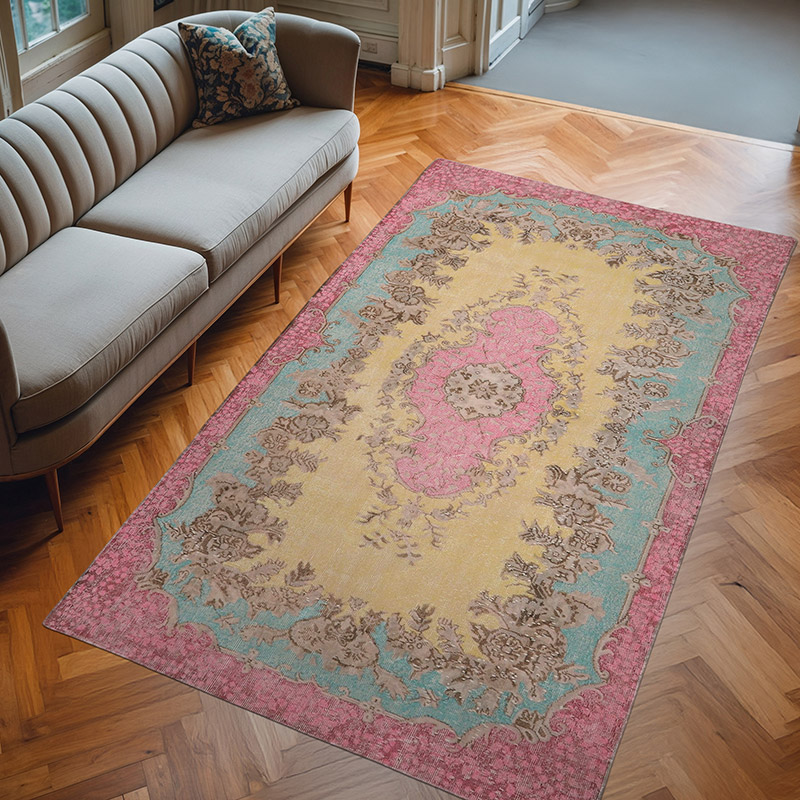 Alfombra Turca Vintage Sobre-teñida - 161 cm x 280 cm - K0065848