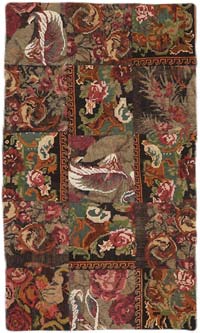 Alfombra Kilim de Retazos - 135 cm x 227 cm