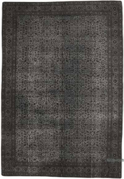 Over-dyed Vintage Hand-Knotted Turkish Rug - 6' 4" x 9' 2" (76 in. x 110 in.)