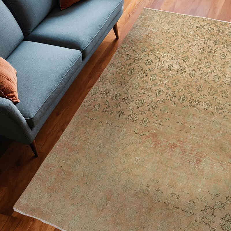 Alfombra Vintage Turca Anudada a Mano - 192 cm x 264 cm - K0065862
