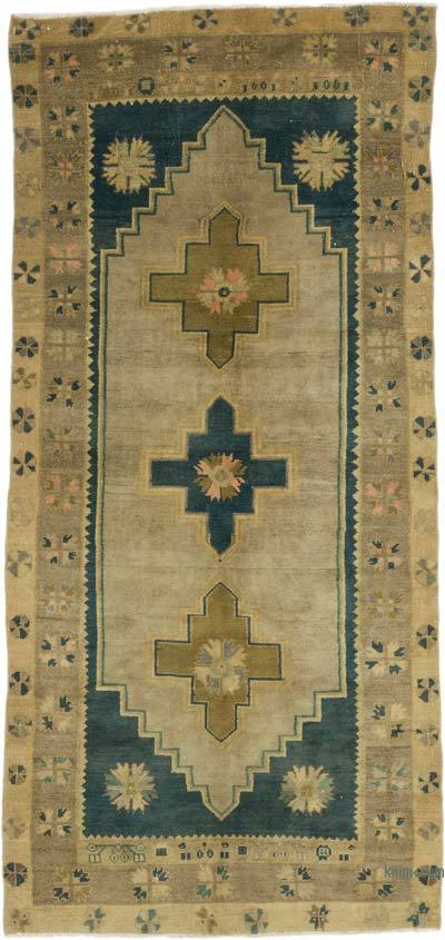 Vintage Turkish Hand-Knotted Rug - 4' 6" x 9' 11" (54 in. x 119 in.)