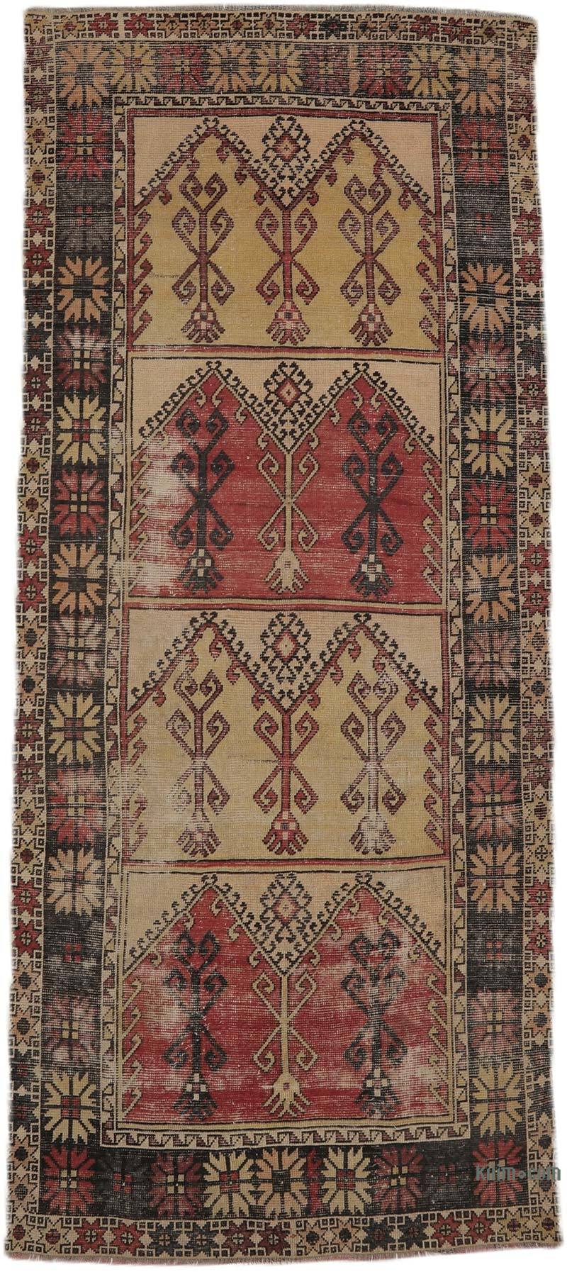 Alfombra Vintage Turca Anudada a Mano - 145 cm x 345 cm - K0065867