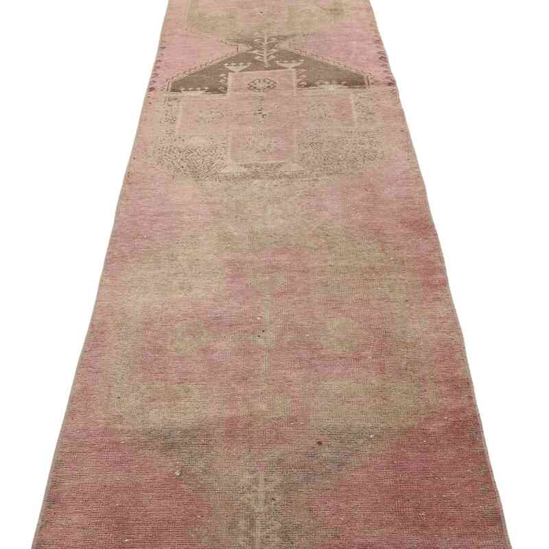 Vintage Turkish Hand-Knotted Runner - 2' 11" x 11' 10" (35" x 142") - K0065870