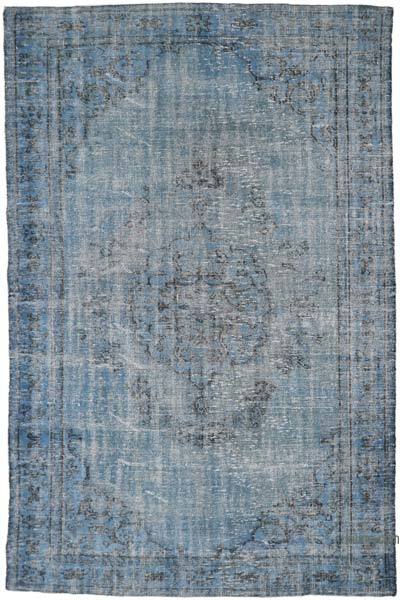Boyalı El Dokuma Vintage Halı - 192 cm x 297 cm