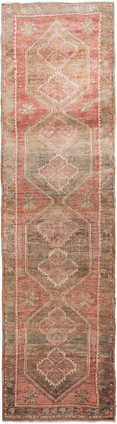 Vintage Turkish Runner Rug - 3' 9" x 14' 1" (45 in. x 169 in.)