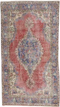 Vintage Turkish Hand-Knotted Rug - 3' 10" x 6' 11" (46" x 83")