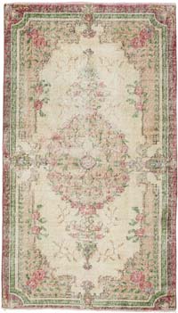 Vintage Turkish Hand-Knotted Rug - 3' 9" x 6' 7" (45" x 79")