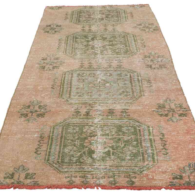 Vintage Turkish Hand-Knotted Runner - 3' 2" x 7' 5" (38 in. x 89 in.) - K0065924