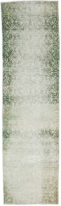 Vintage Turkish Hand-Knotted Runner - 2' 10" x 10'  (34" x 120")