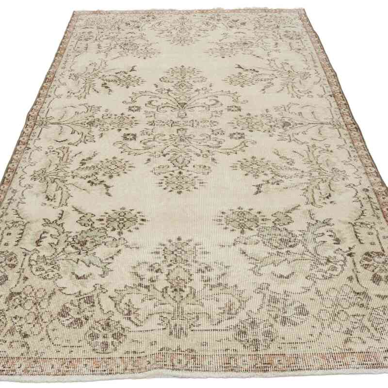 Alfombra Vintage Turca Anudada a Mano - 112 cm x 208 cm - K0065927
