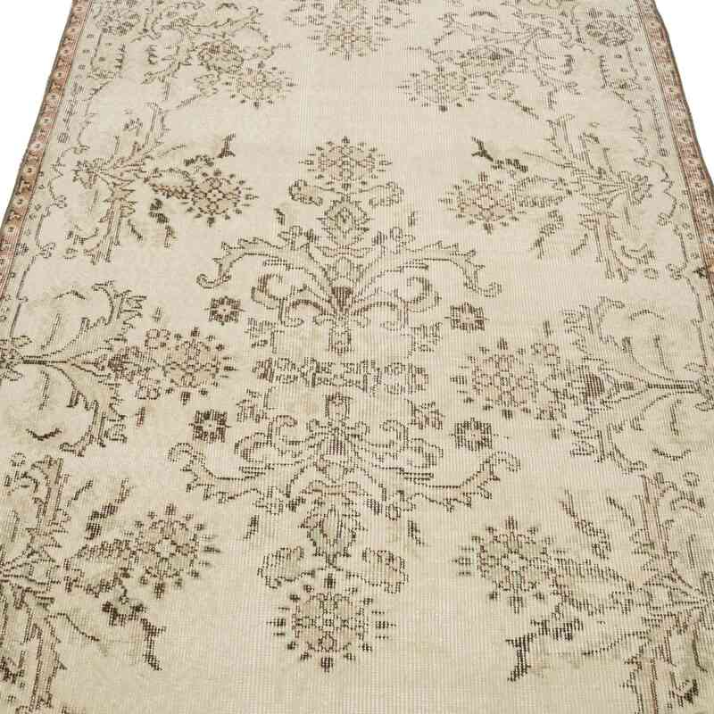 Alfombra Vintage Turca Anudada a Mano - 112 cm x 208 cm - K0065927