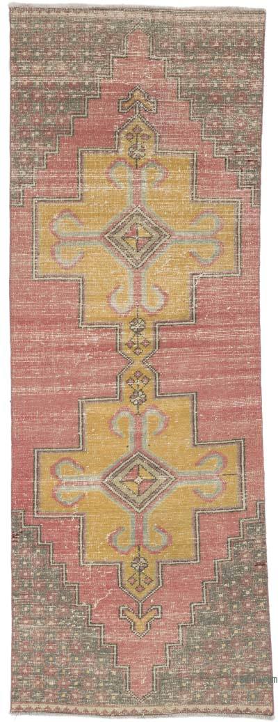 Vintage Turkish Hand-Knotted Runner - 2' 11" x 7' 11" (35 in. x 95 in.)