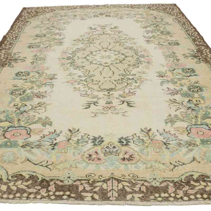 Vintage Turkish Hand-Knotted Rug - 5' 11" x 9' 5" (71" x 113") - K0065936