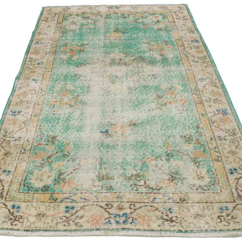 Vintage Turkish Hand-Knotted Rug - 3' 10" x 7' 1" (46" x 85") - K0065938