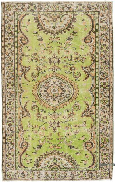Vintage Turkish Hand-Knotted Rug - 5' 2" x 8' 2" (62 in. x 98 in.)