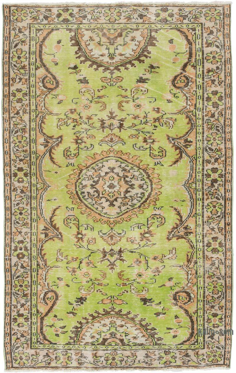 Alfombra Vintage Turca Anudada a Mano - 158 cm x 250 cm - K0065941