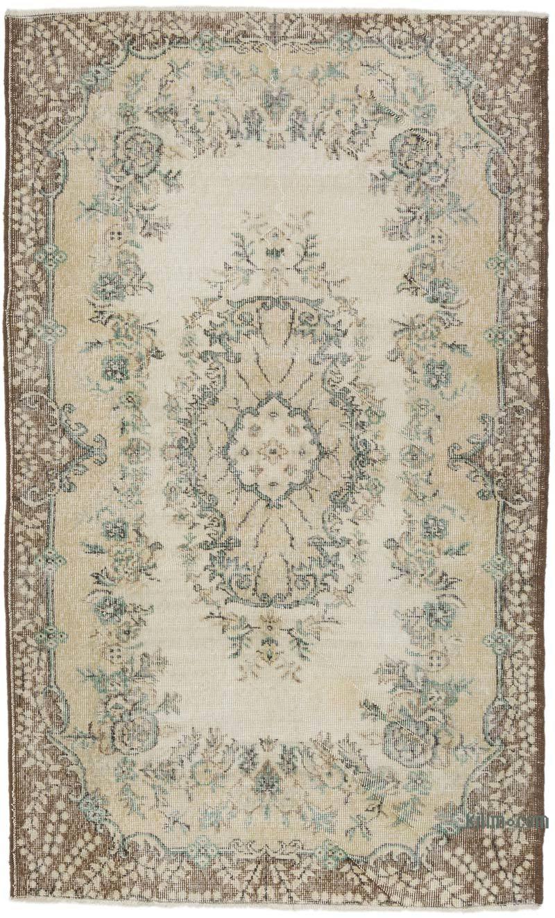 Alfombra Vintage Turca Anudada a Mano - 125 cm x 205 cm - K0065948
