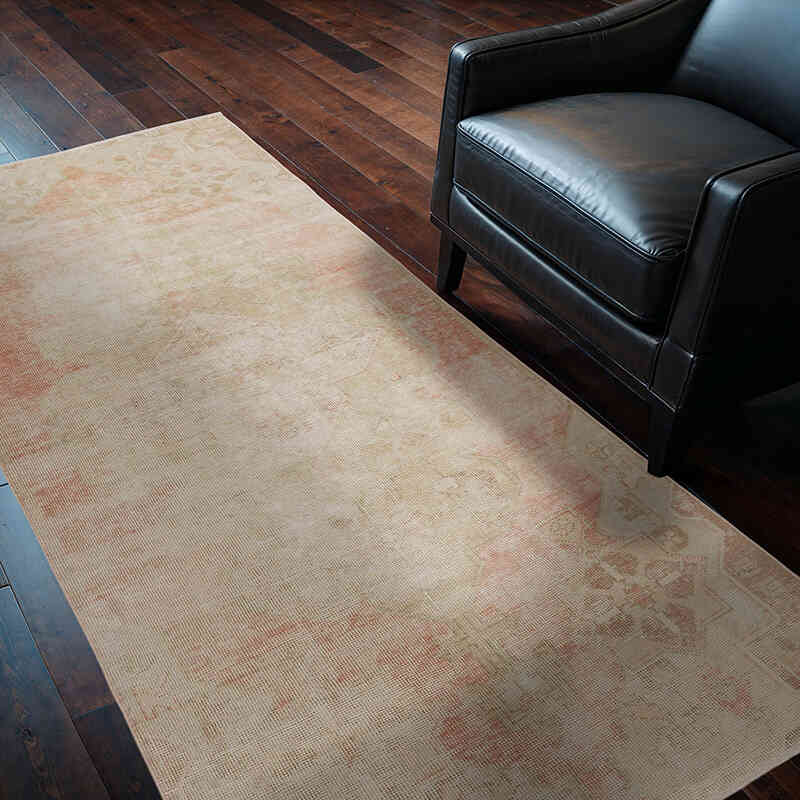 Alfombra Vintage Turca Anudada a Mano - 114 cm x 210 cm - K0065956