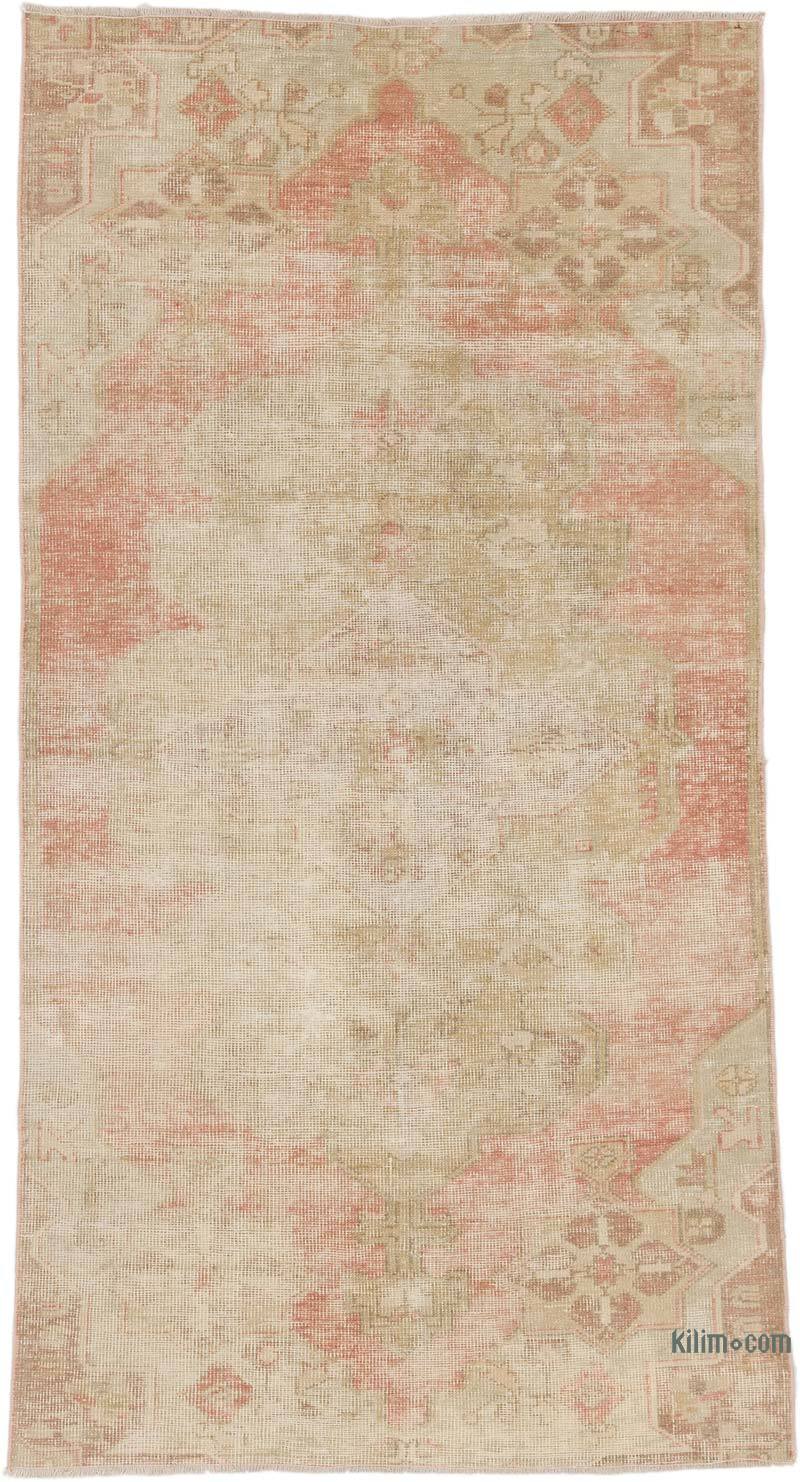Alfombra Vintage Turca Anudada a Mano - 114 cm x 210 cm - K0065956