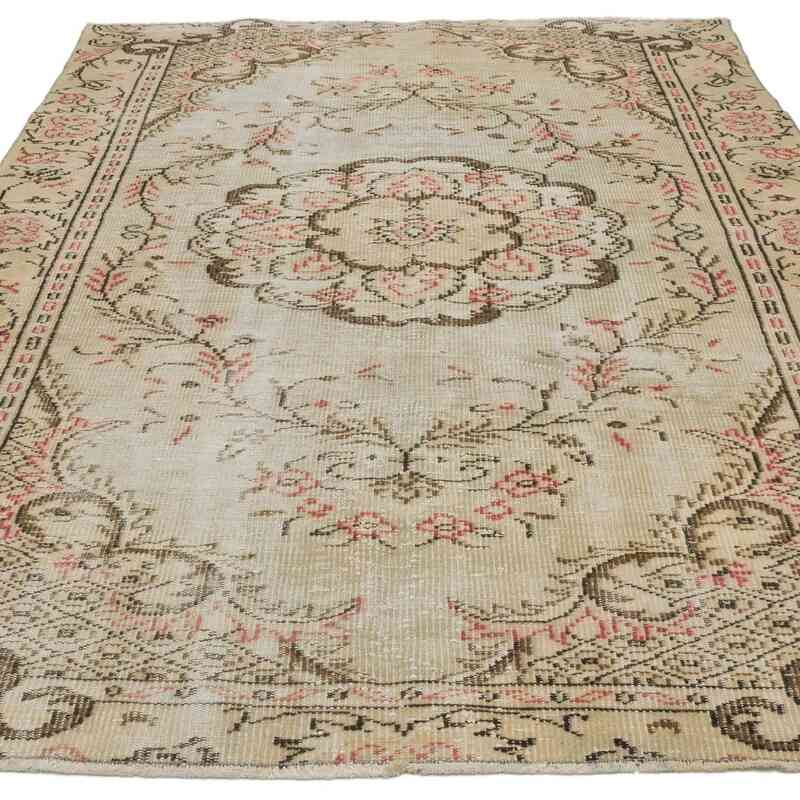 Alfombra Vintage Turca Anudada a Mano - 161 cm x 237 cm - K0065965