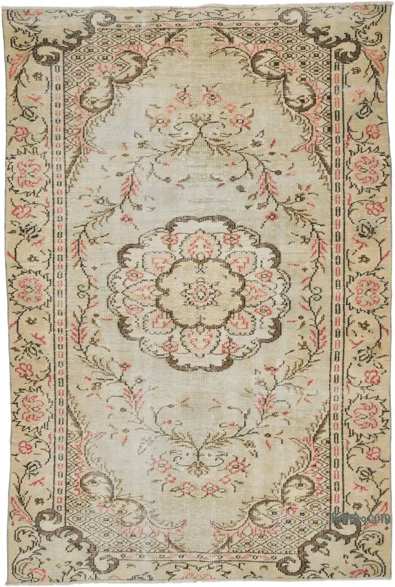 Alfombra Vintage Turca Anudada a Mano - 161 cm x 237 cm - K0065965
