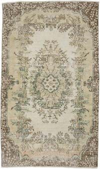 Alfombra Vintage Turca Anudada a Mano - 117 cm x 200 cm