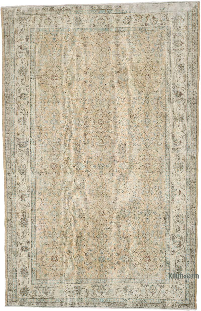 Alfombra Vintage Turca Anudada a Mano - 170 cm x 260 cm - K0065981