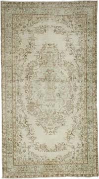 Alfombra Vintage Turca Anudada a Mano - 154 cm x 279 cm