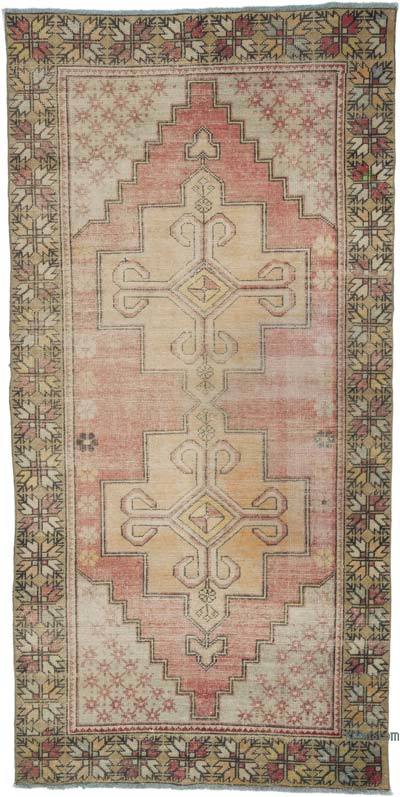 Vintage Turkish Hand-Knotted Rug - 4' 6" x 8' 11" (54 in. x 107 in.)
