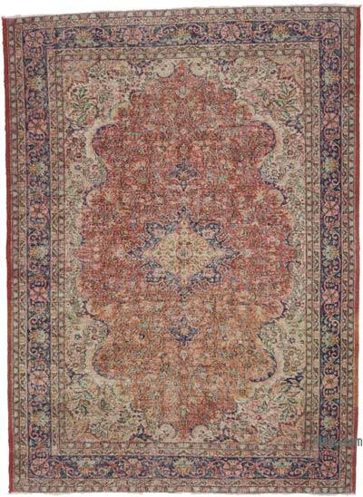 Vintage Turkish Hand-Knotted Rug - 7' 7" x 10' 2" (91 in. x 122 in.)