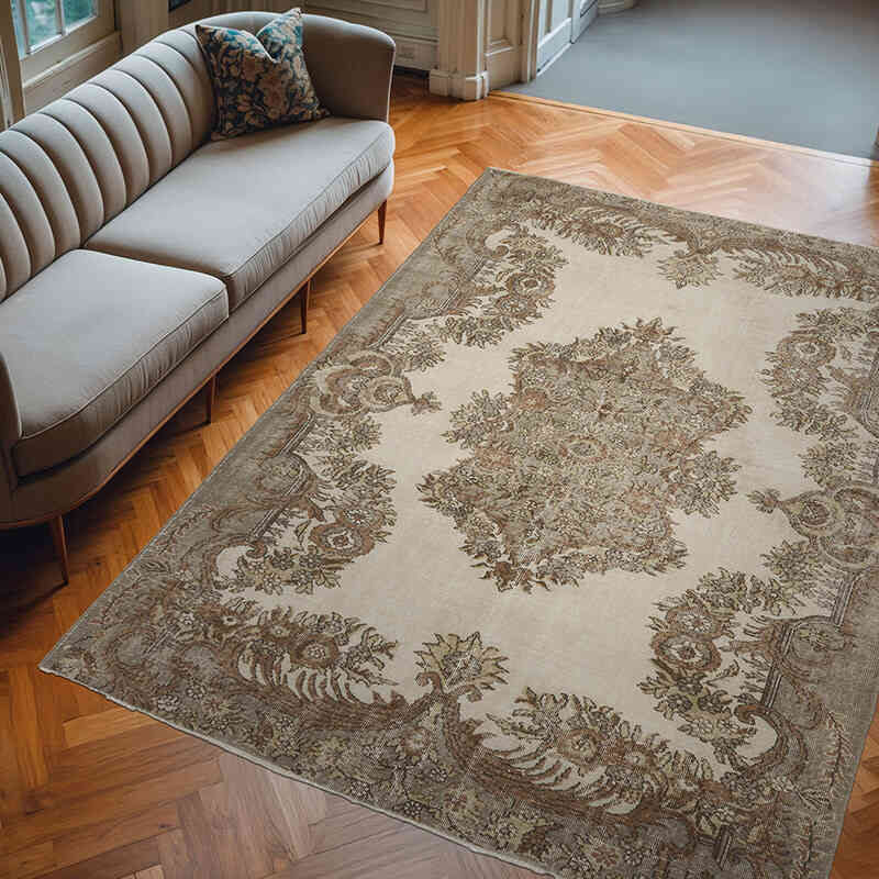 El Dokuma Vintage Halı - 205 cm x 280 cm - K0065994