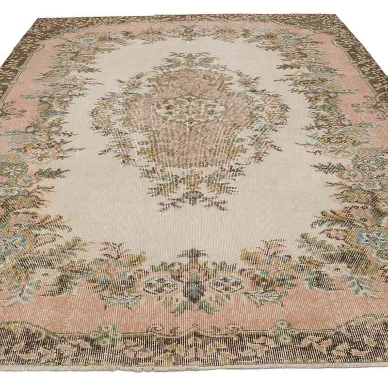Alfombra Vintage Turca Anudada a Mano - 190 cm x 282 cm - K0065996