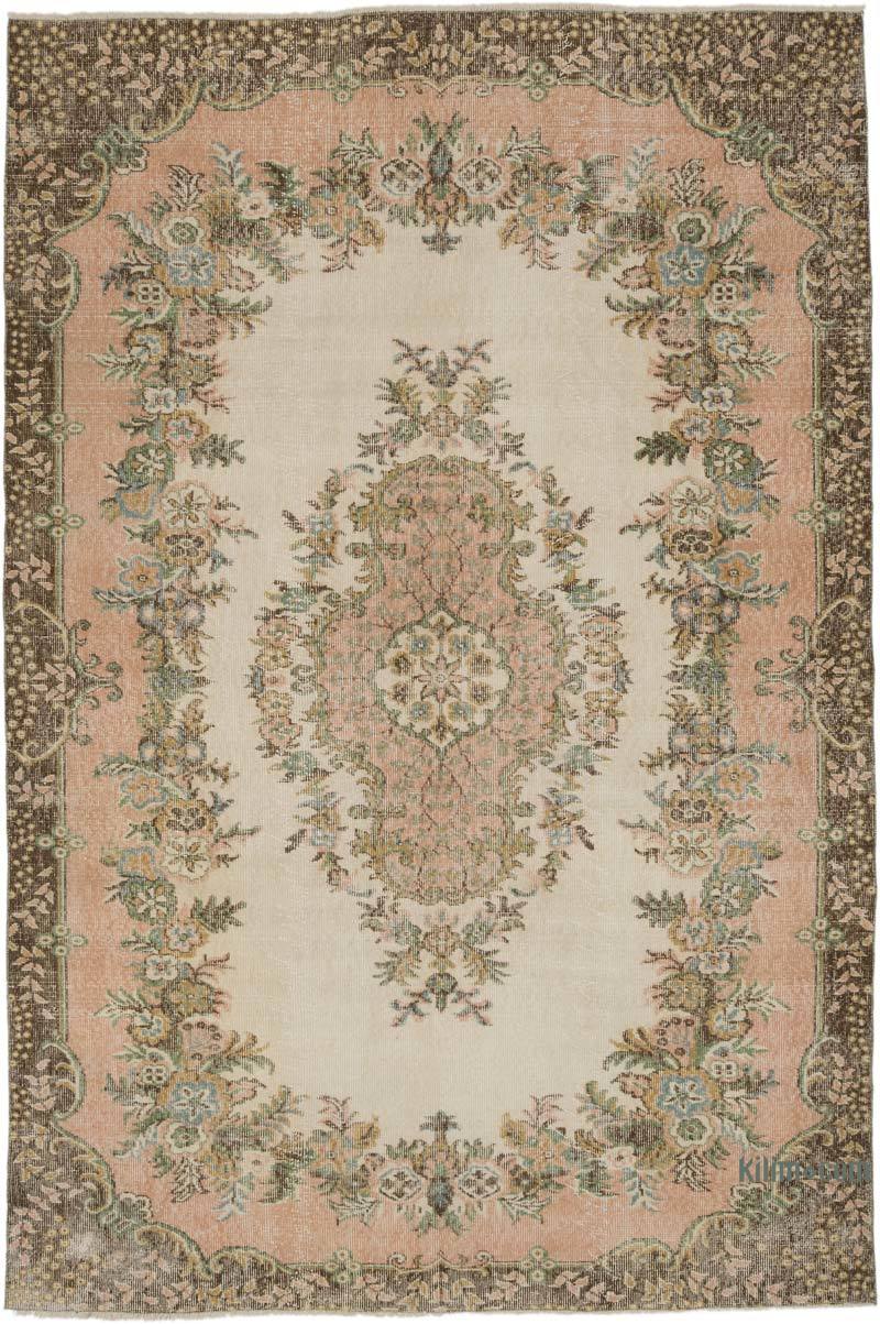 Alfombra Vintage Turca Anudada a Mano - 190 cm x 282 cm - K0065996