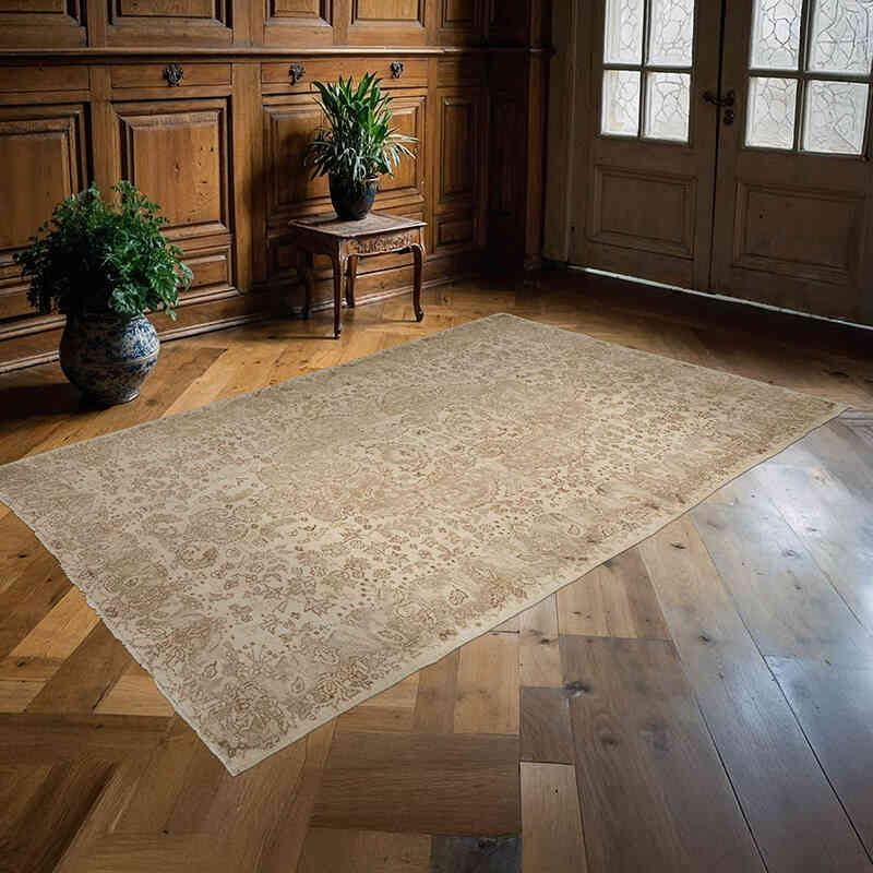 Vintage Turkish Hand-Knotted Rug - 5' 5" x 8' 6" (65" x 102") - K0065997